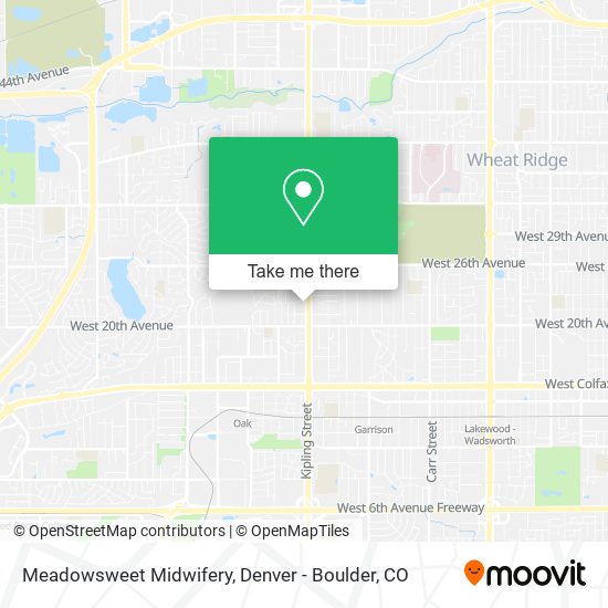 Meadowsweet Midwifery map
