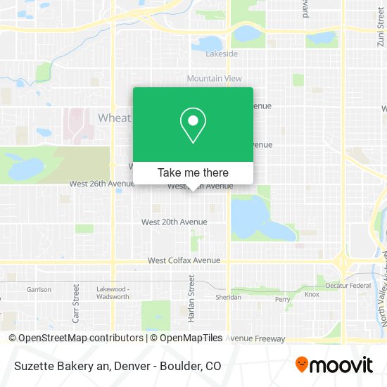 Suzette Bakery an map