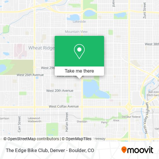 The Edge Bike Club map