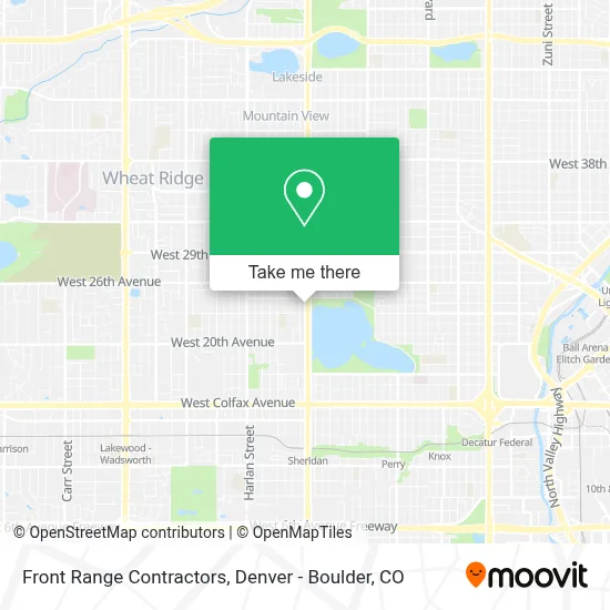Front Range Contractors map