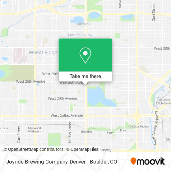 Joyride Brewing Company map