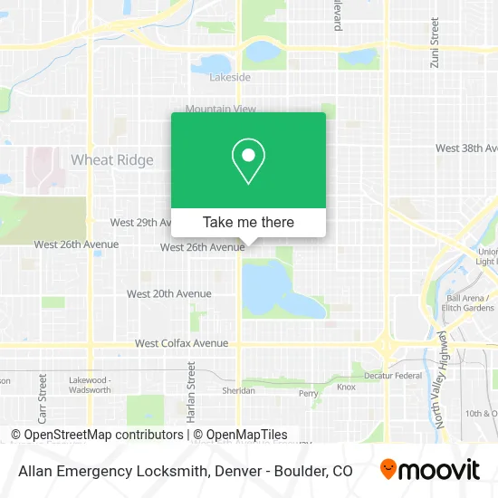 Allan Emergency Locksmith map