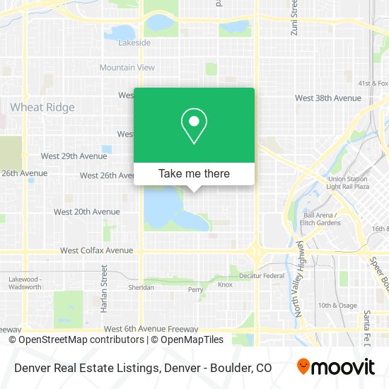 Denver Real Estate Listings map