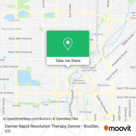 Denver Rapid Resolution Therapy map