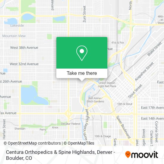 Mapa de Centura Orthopedics & Spine Highlands