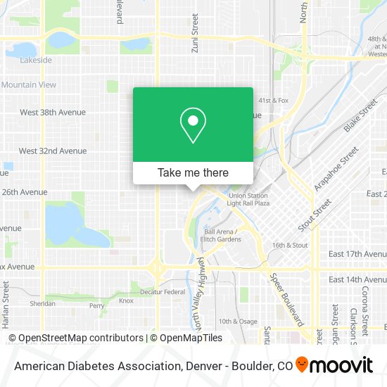 American Diabetes Association map