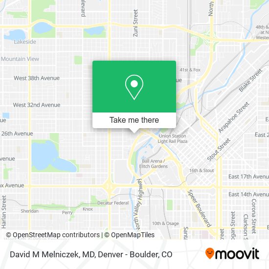 David M Melniczek, MD map