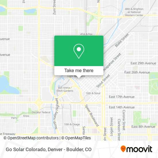 Go Solar Colorado map