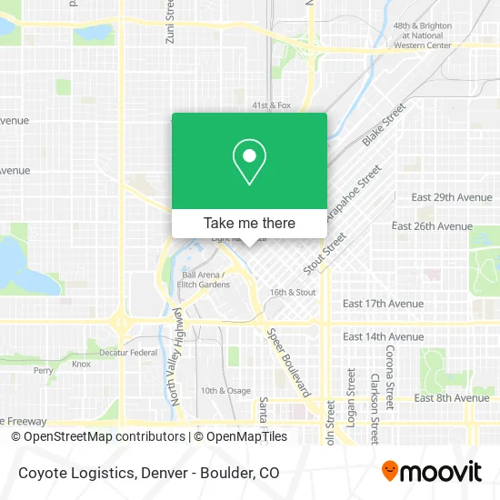 Mapa de Coyote Logistics