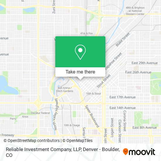 Mapa de Reliable Investment Company, LLP