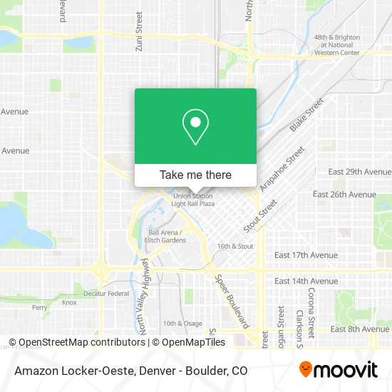 Amazon Locker-Oeste map