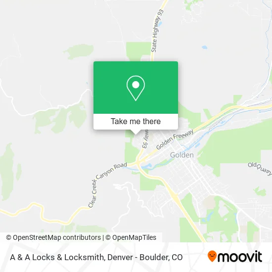 A & A Locks & Locksmith map