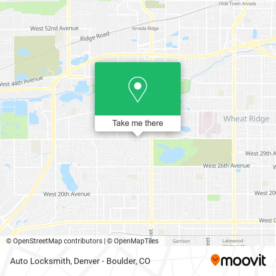 Auto Locksmith map