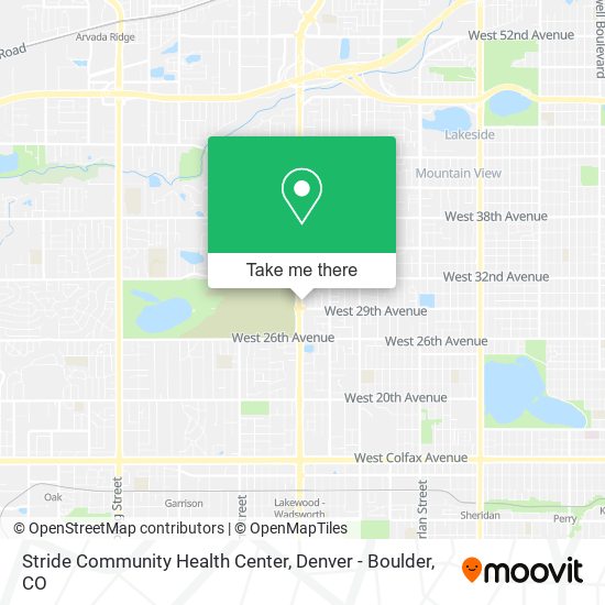 Mapa de Stride Community Health Center