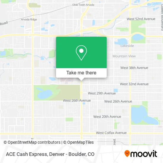 ACE Cash Express map