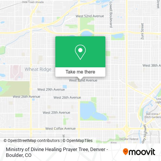 Ministry of Divine Healing Prayer Tree map