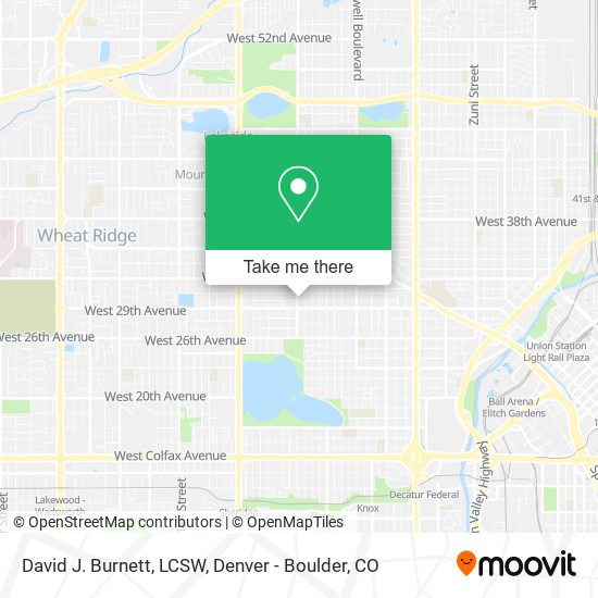 David J. Burnett, LCSW map