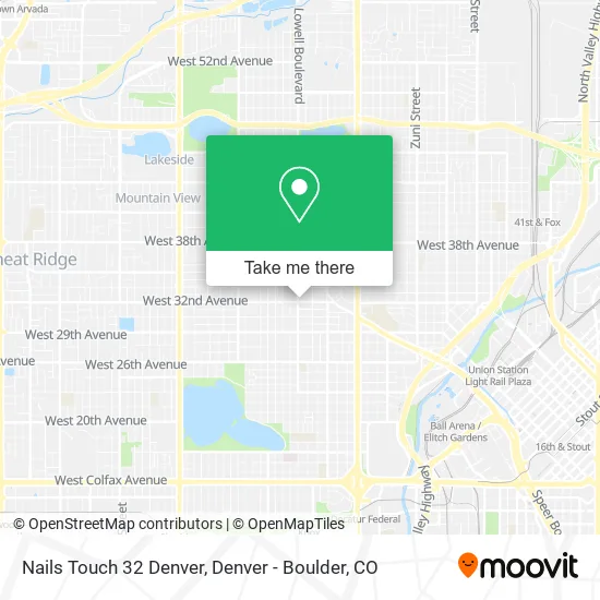 Nails Touch 32 Denver map
