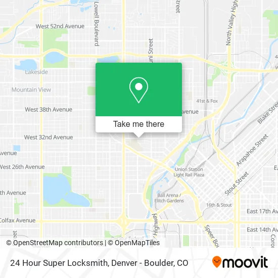 24 Hour Super Locksmith map