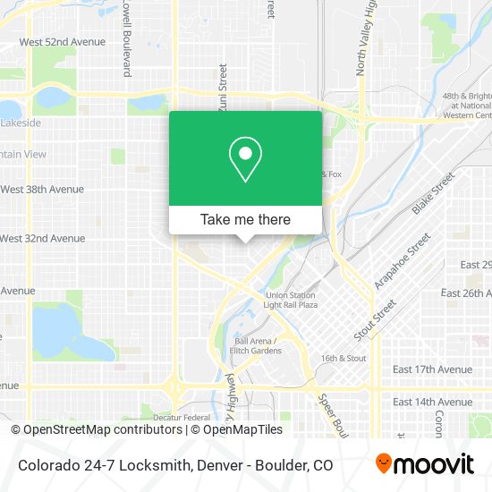 Colorado 24-7 Locksmith map