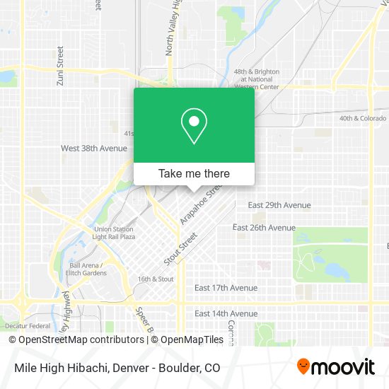 Mile High Hibachi map