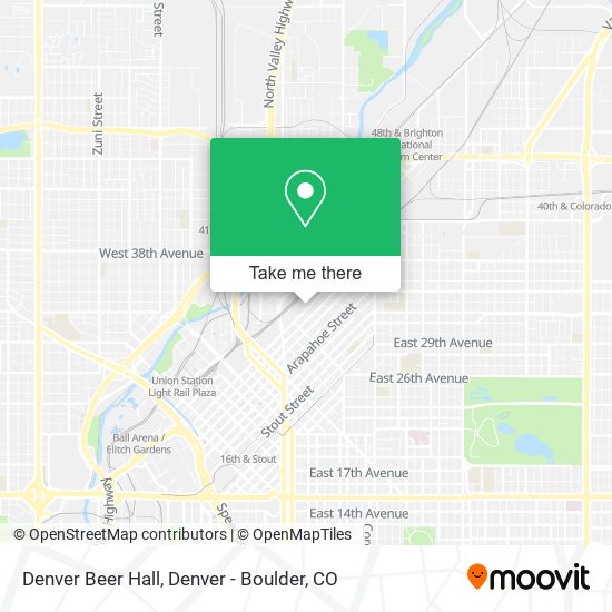 Mapa de Denver Beer Hall