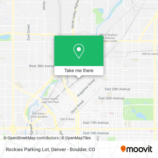 Mapa de Rockies Parking Lot