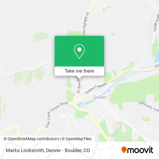 Marks Locksmith map
