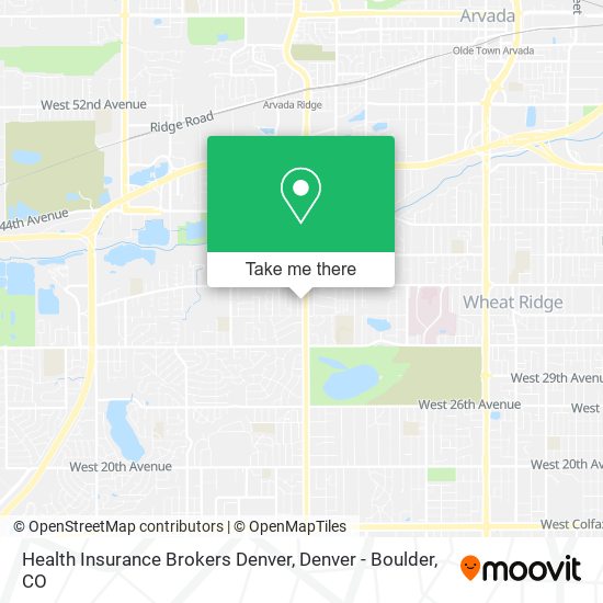 Mapa de Health Insurance Brokers Denver