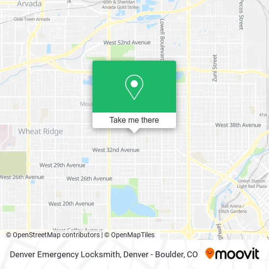 Denver Emergency Locksmith map