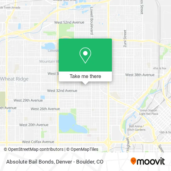 Absolute Bail Bonds map