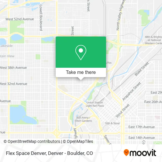 Flex Space Denver map