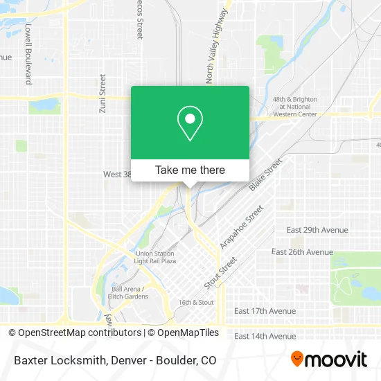 Mapa de Baxter Locksmith