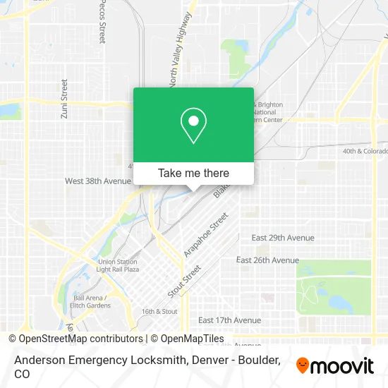 Anderson Emergency Locksmith map
