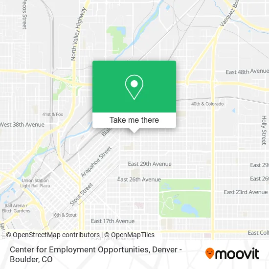 Mapa de Center for Employment Opportunities