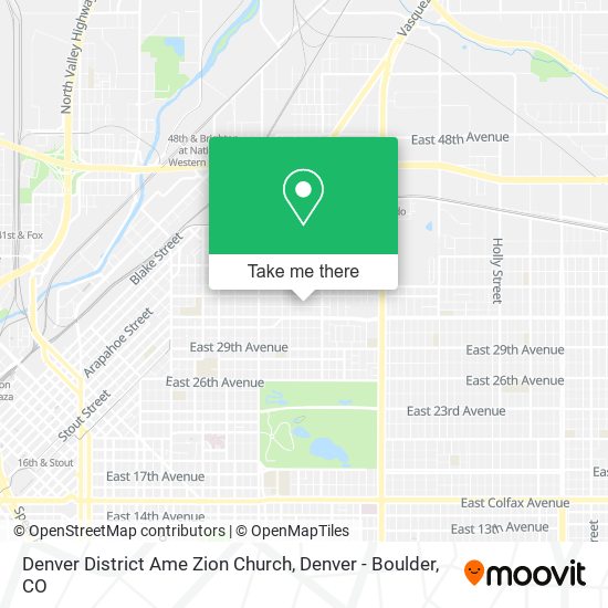 Mapa de Denver District Ame Zion Church