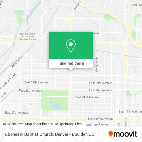 Ebenezer Baptist Church map