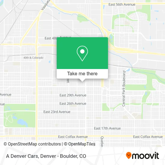 A Denver Cars map
