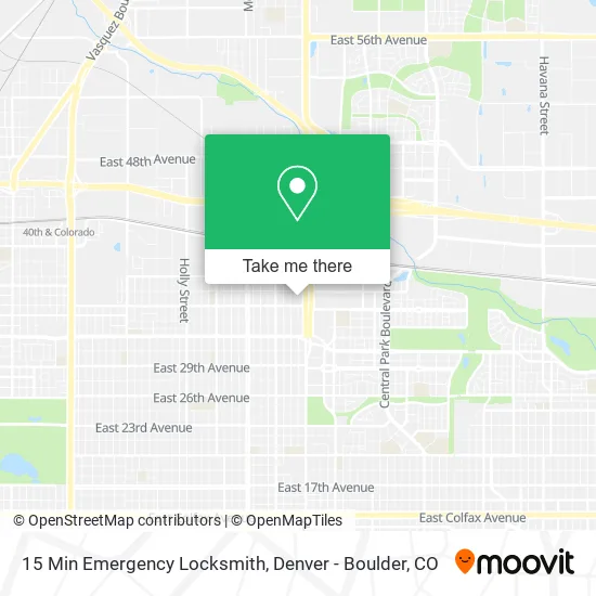 15 Min Emergency Locksmith map