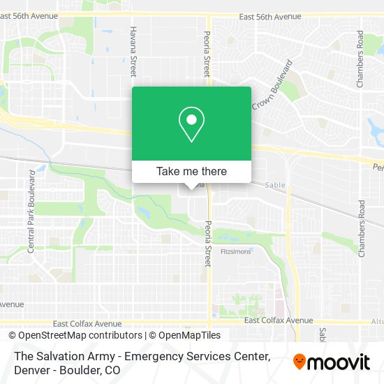 The Salvation Army - Emergency Services Center map