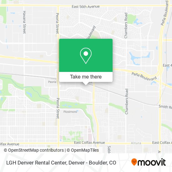 LGH Denver Rental Center map