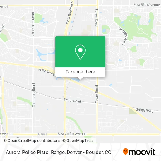 Aurora Police Pistol Range map