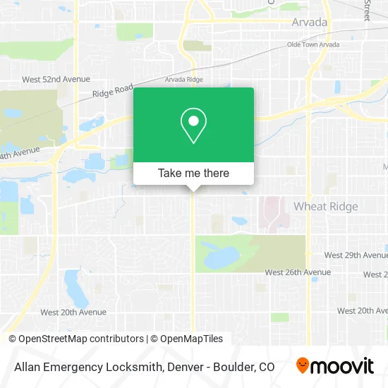 Allan Emergency Locksmith map