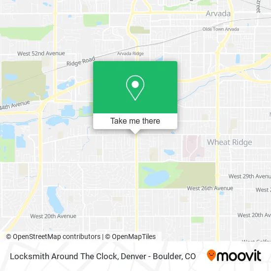 Locksmith Around The Clock map