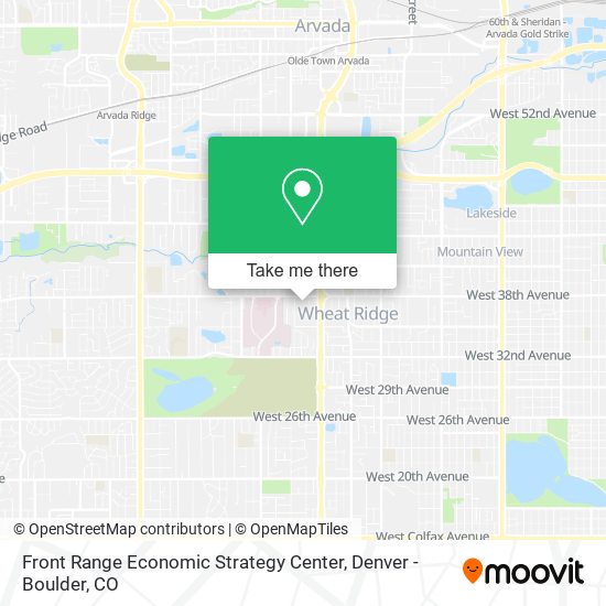 Mapa de Front Range Economic Strategy Center