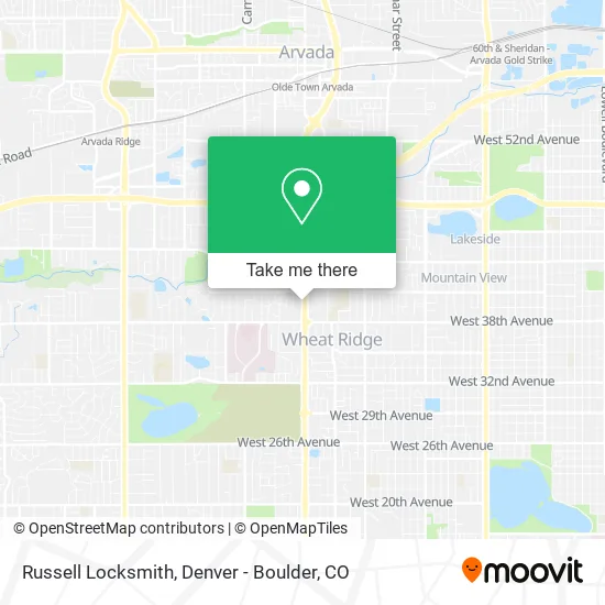 Russell Locksmith map