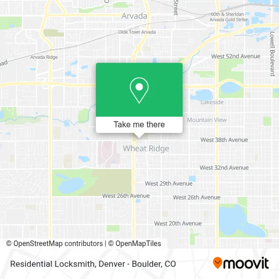 Residential Locksmith map