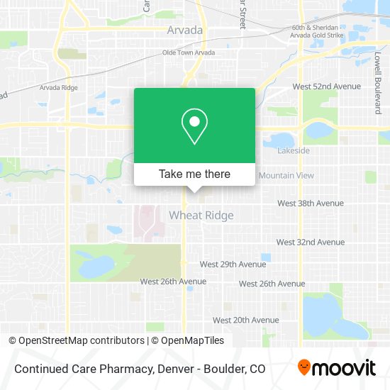 Mapa de Continued Care Pharmacy