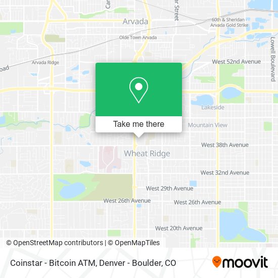 Mapa de Coinstar - Bitcoin ATM