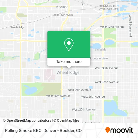 Mapa de Rolling Smoke BBQ